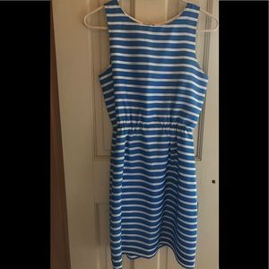 J. Crew Dee Nautical silk mini dress